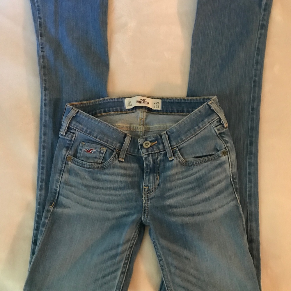 Hollister light blue Boot cut jeans